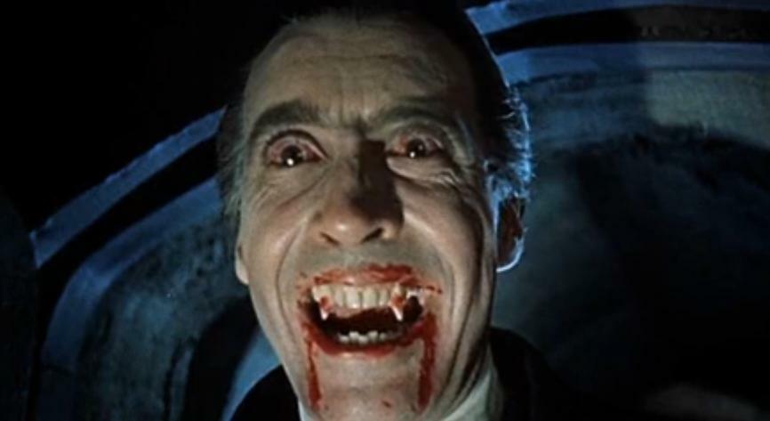 Christopher Lee in movie Dracula 1958